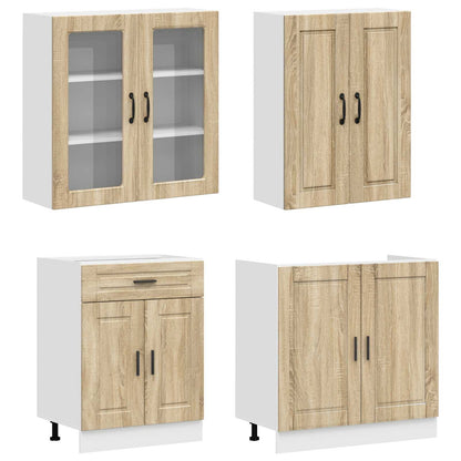 Keukenblok PORTO 4 pcs Sonoma Eiken Bewerkt hout