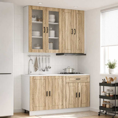 Keukenblok PORTO 4 pcs Sonoma Eiken Bewerkt hout