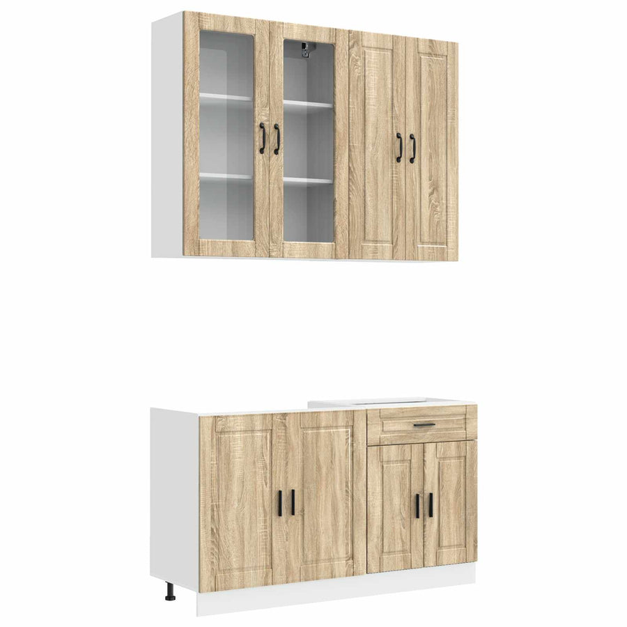 Keukenblok PORTO 4 pcs Sonoma Eiken Bewerkt hout