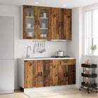 Keukenblok PORTO 4-delig oud hout bewerkt hout
