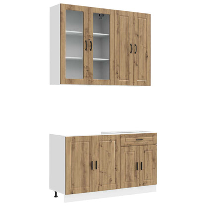 Keukenblok PORTO 4 pcs Artisanaal eiken Bewerkt hout