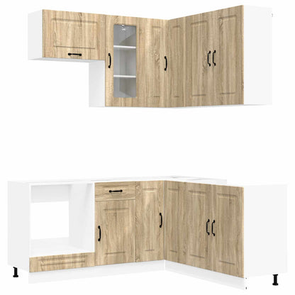 Keukenblok KALMAR 8 pcs Sonoma Eiken Bewerkt hout