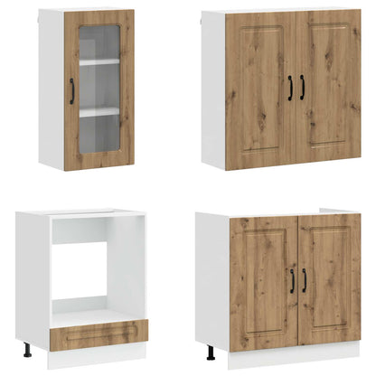 Keukenblok KALMAR 8 pcs Artisanaal eiken Bewerkt hout