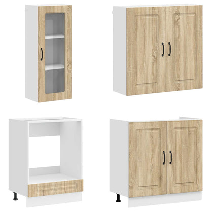 Keukenblok KALMAR 8 pcs Sonoma Eiken Bewerkt hout