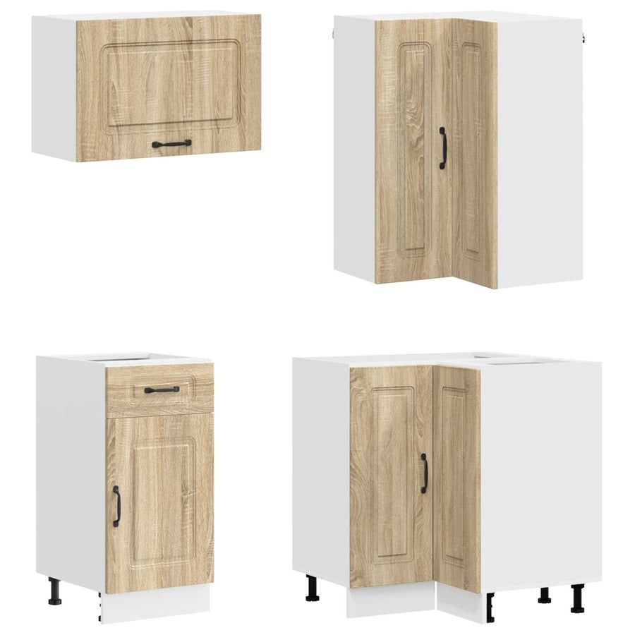 Keukenblok KALMAR 8 pcs Sonoma Eiken Bewerkt hout