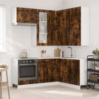 Keukenblok LUCCA gerookt eiken bewerkt hout