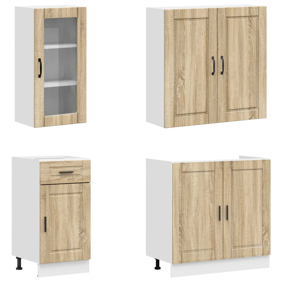 Keukenblok PORTO 8 pcs Sonoma Eiken Bewerkt hout
