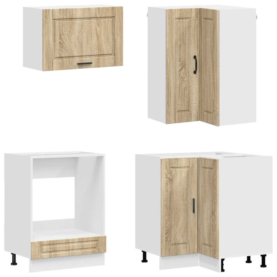 Keukenblok PORTO 8 pcs Sonoma Eiken Bewerkt hout