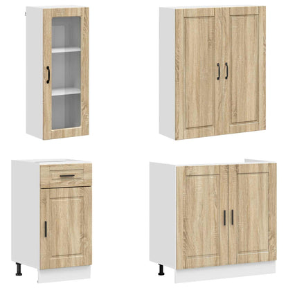 Keukenblok PORTO 8 pcs Sonoma Eiken Bewerkt hout