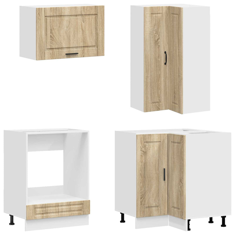 Keukenblok PORTO 8 pcs Sonoma Eiken Bewerkt hout