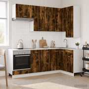 Keukenblok LYON gerookt eiken 159,4 kg