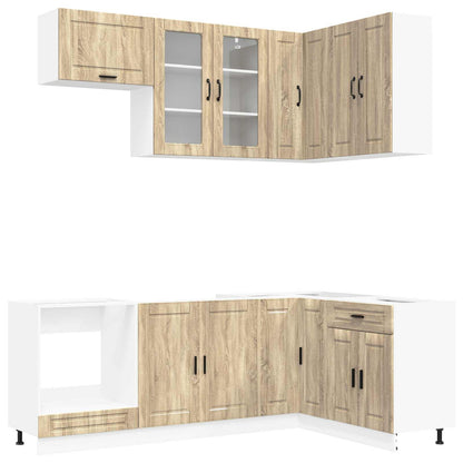 Keukenblok PORTO 8 pcs Sonoma Eiken Bewerkt hout