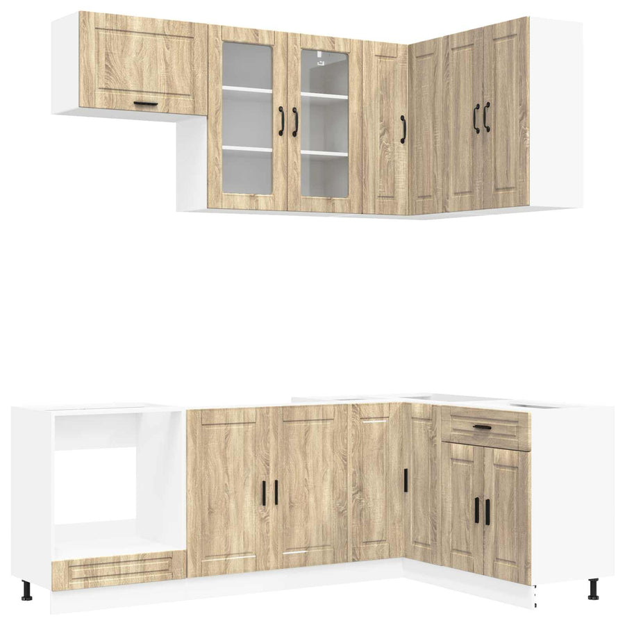 Keukenblok PORTO 8 pcs Sonoma Eiken Bewerkt hout