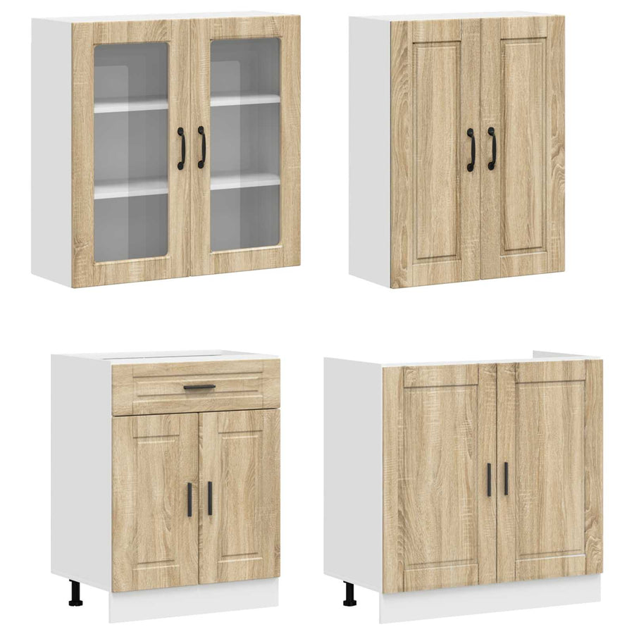 Keukenblok PORTO 8 pcs Sonoma Eiken Bewerkt hout