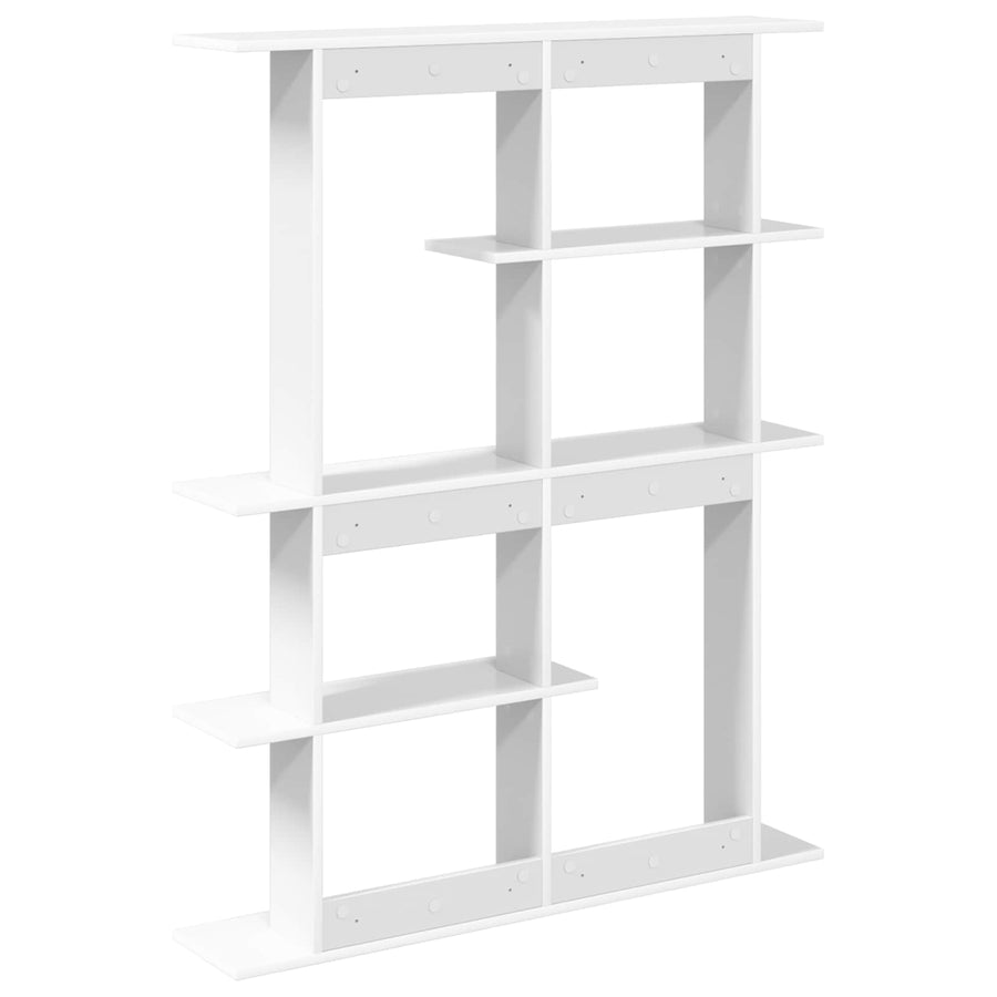 Wandschap Eenheid Wit 102 x 20 x 130 cm Bewerkt hout