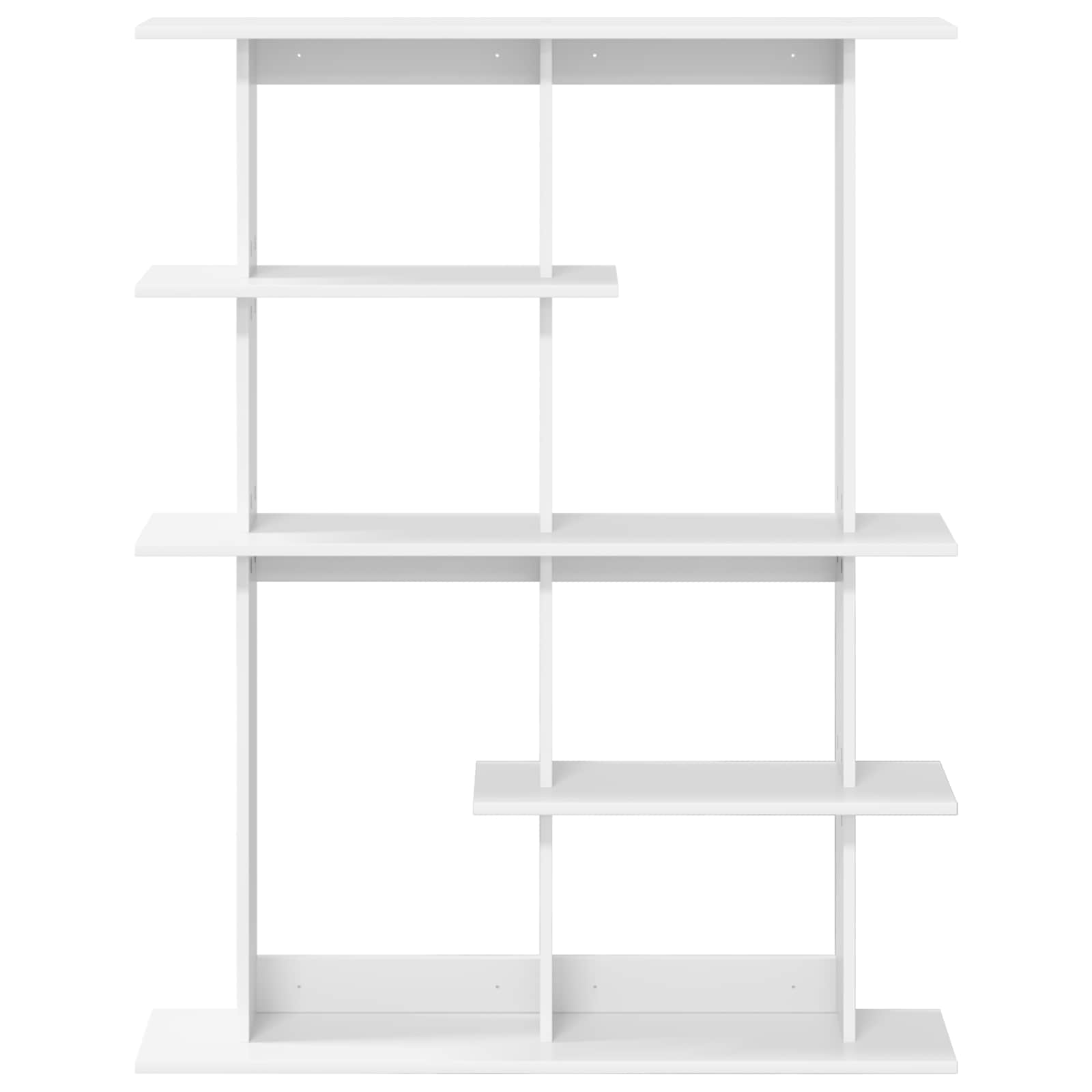 Wandschap Eenheid Wit 102 x 20 x 130 cm Bewerkt hout