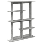Wandplank grijs 102x20x130 cm bewerkt hout