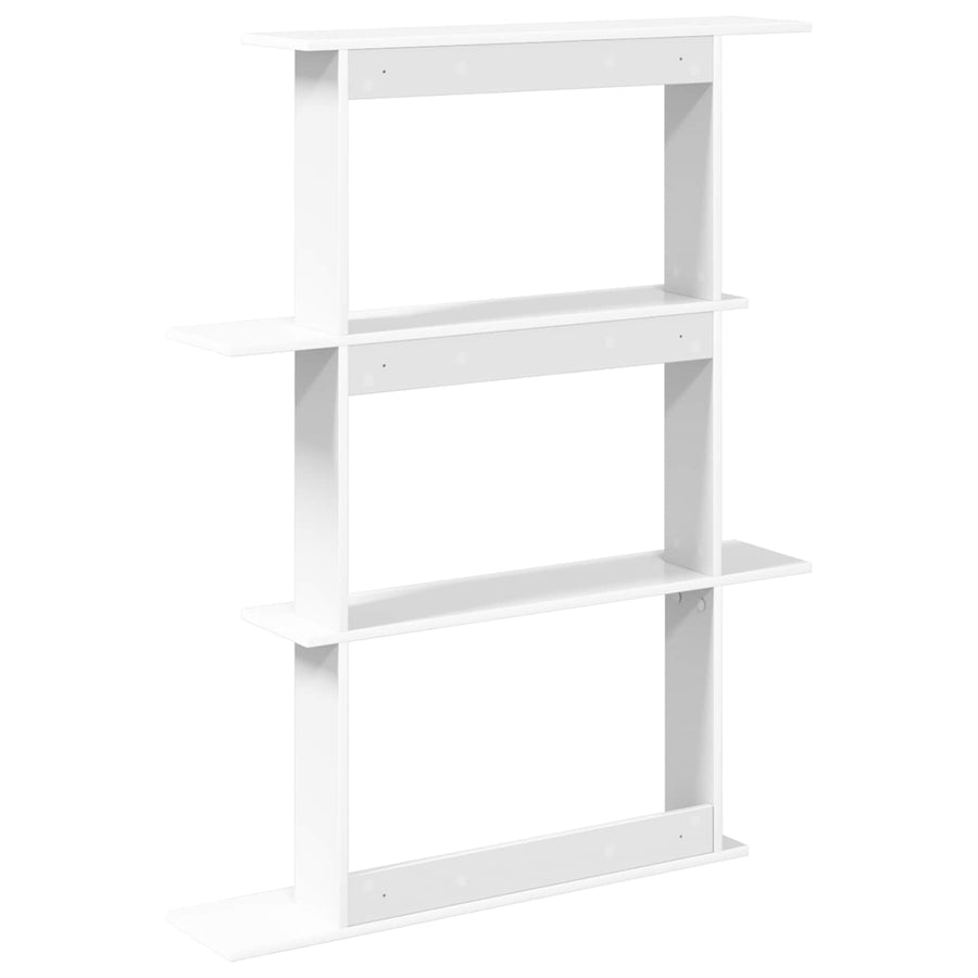 Wandschap Eenheid Wit 100 x 20 x 126 cm Bewerkt hout