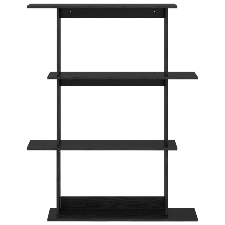 Wandschap Eenheid Zwart 100 x 20 x 126 cm Bewerkt hout