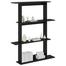 Wandschap Eenheid Zwart 100 x 20 x 126 cm Bewerkt hout