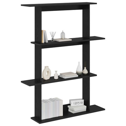 Wandschap Eenheid Zwart 100 x 20 x 126 cm Bewerkt hout