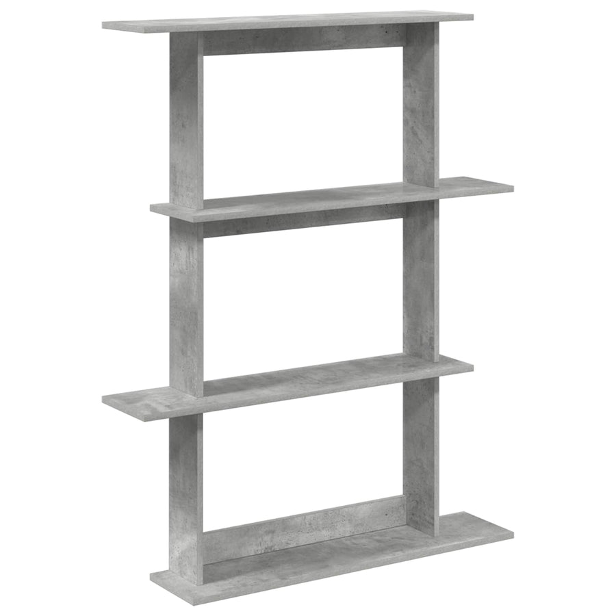 Wandschap Eenheid Grijs 100 x 20 x 126 cm Bewerkt hout