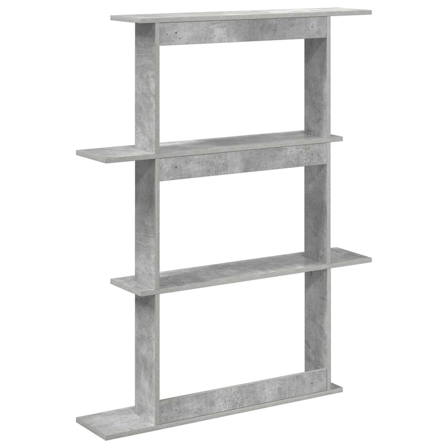 Wandschap Eenheid Grijs 100 x 20 x 126 cm Bewerkt hout