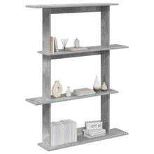 Wandschap Eenheid Grijs 100 x 20 x 126 cm Bewerkt hout