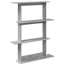 Wandschap Eenheid Grijs 100 x 20 x 126 cm Bewerkt hout