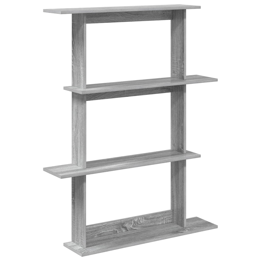 Wandschap Eenheid Grijs 100 x 20 x 126 cm Bewerkt hout