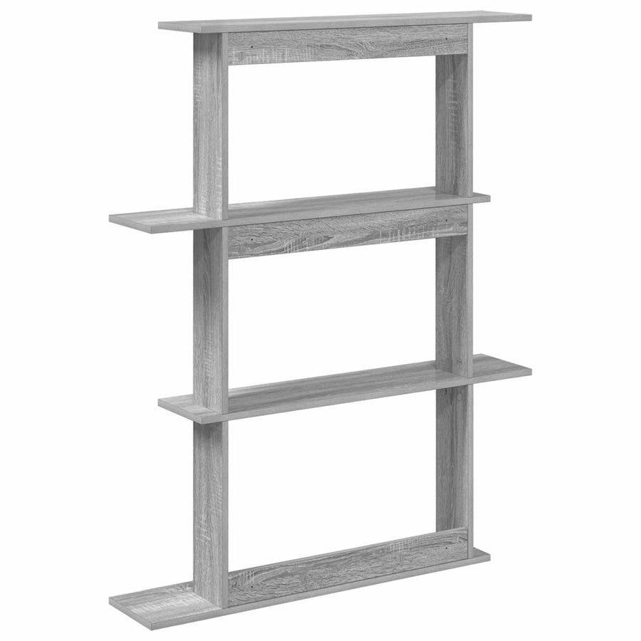 Wandschap Eenheid Grijs 100 x 20 x 126 cm Bewerkt hout