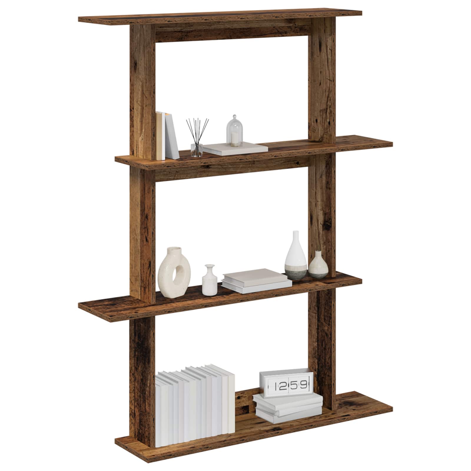 Wandschap Eenheid Bruin 100 x 20 x 126 cm Bewerkt hout