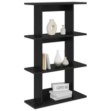 Wandplank Muurmontage Zwart 56 x 20 x 90 cm Bewerkt hout