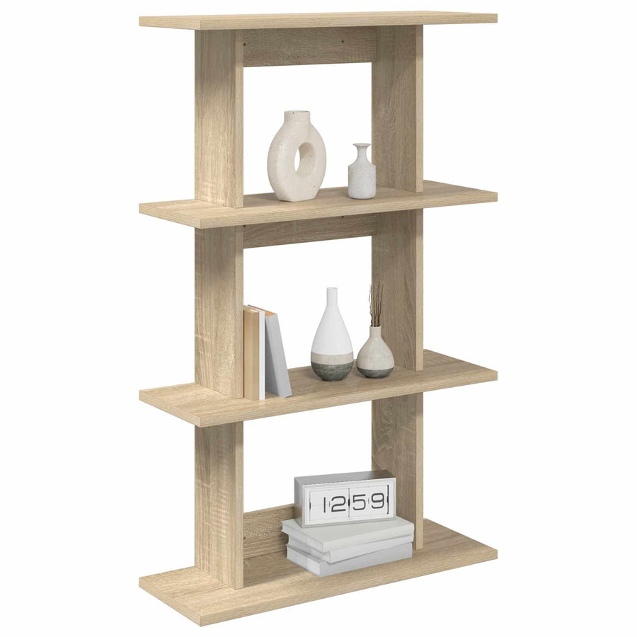 Wandplank Muurmontage Bruin 56 x 20 x 90 cm Bewerkt hout