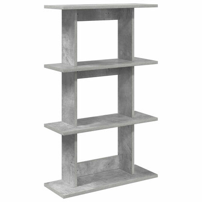 Wandplank Muurmontage Grijs 56 x 20 x 90 cm Bewerkt hout
