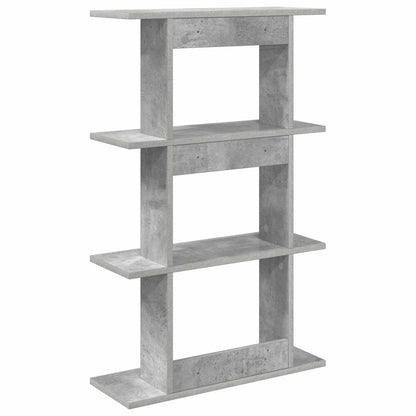 Wandplank Muurmontage Grijs 56 x 20 x 90 cm Bewerkt hout