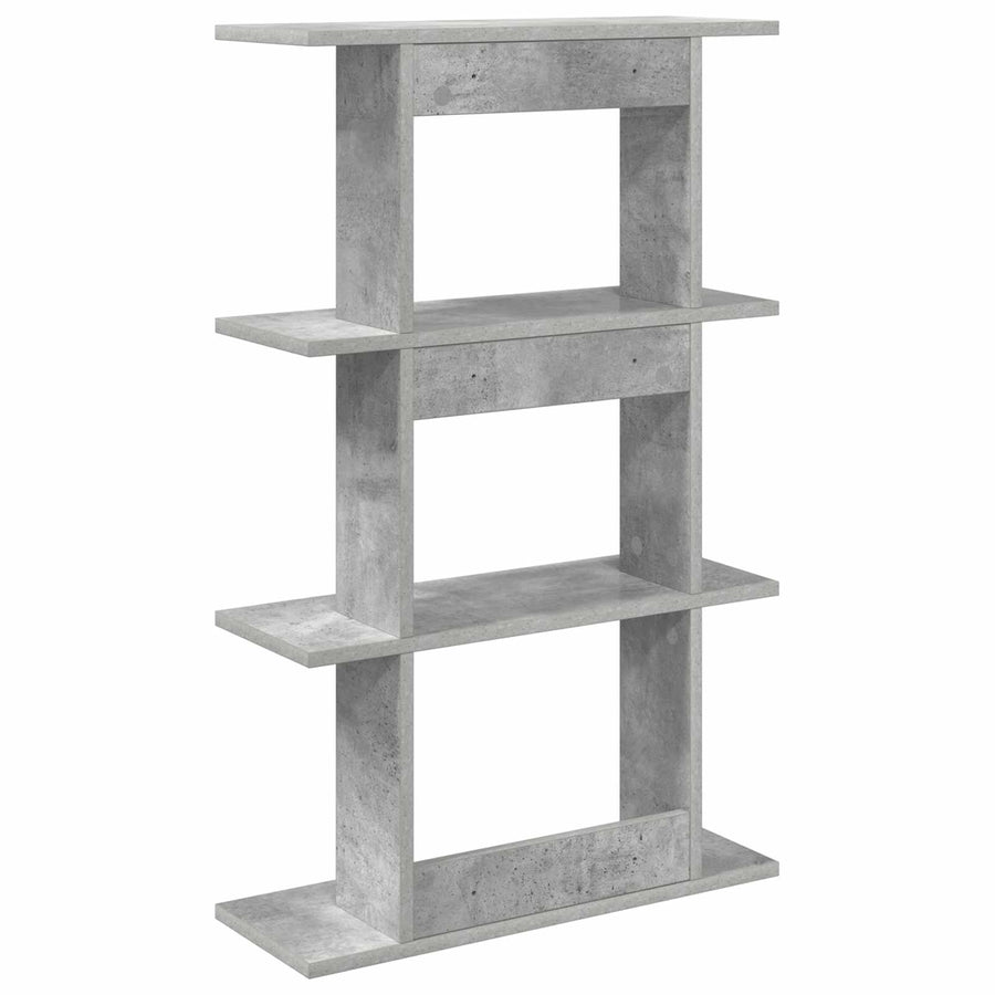 Wandplank Muurmontage Grijs 56 x 20 x 90 cm Bewerkt hout
