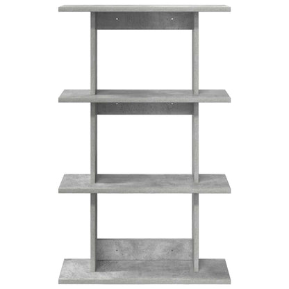 Wandplank Muurmontage Grijs 56 x 20 x 90 cm Bewerkt hout