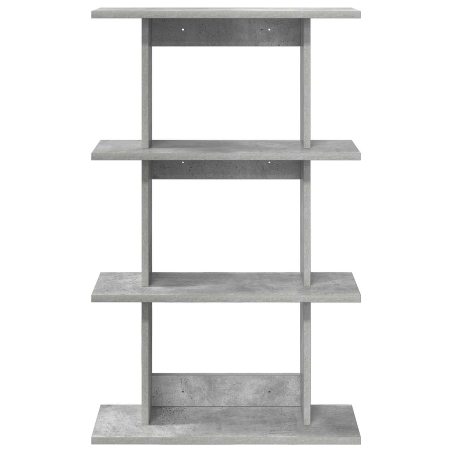 Wandplank Muurmontage Grijs 56 x 20 x 90 cm Bewerkt hout