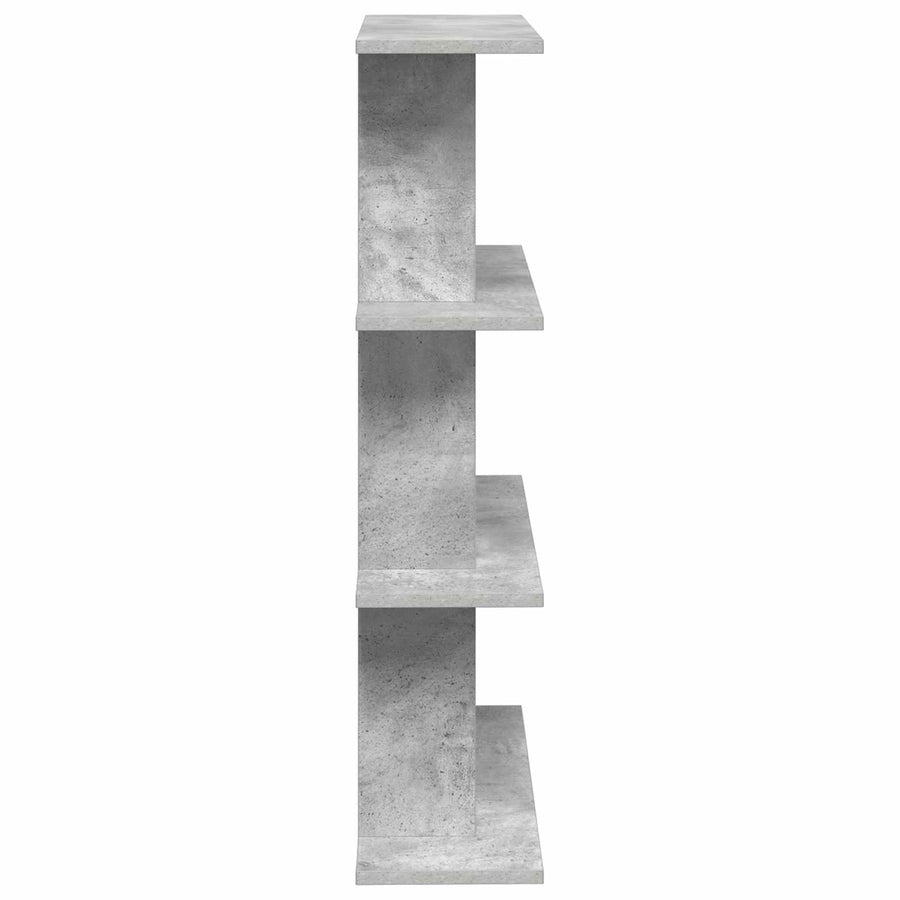 Wandplank Muurmontage Grijs 56 x 20 x 90 cm Bewerkt hout