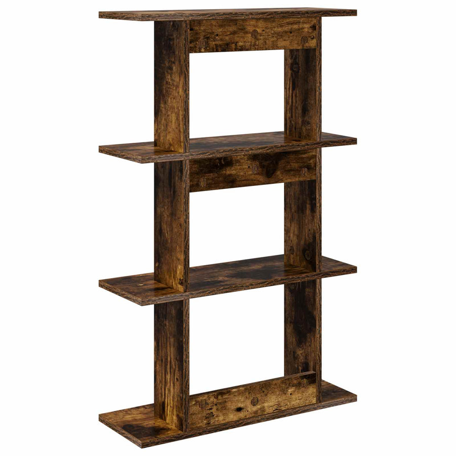 Wandplank Muurmontage Bruin 56 x 20 x 90 cm Bewerkt hout