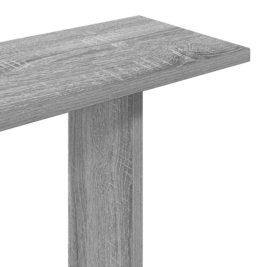 Wandplank Muurmontage Grijs 56 x 20 x 90 cm Bewerkt hout