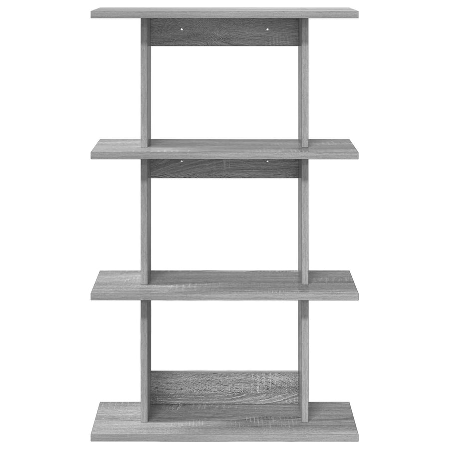 Wandplank Muurmontage Grijs 56 x 20 x 90 cm Bewerkt hout