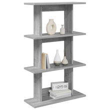 Wandplank Muurmontage Grijs 56 x 20 x 90 cm Bewerkt hout