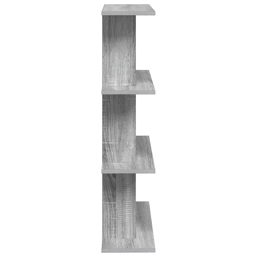 Wandplank Muurmontage Grijs 56 x 20 x 90 cm Bewerkt hout