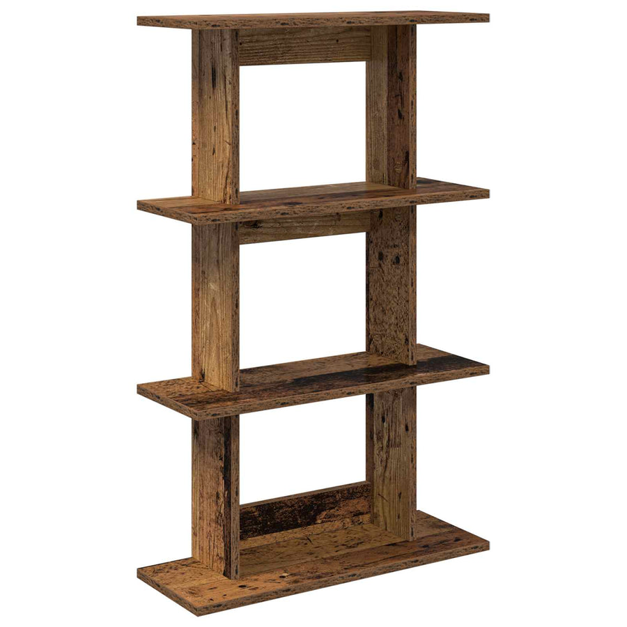 Wandplank Muurmontage Bruin 56 x 20 x 90 cm Bewerkt hout