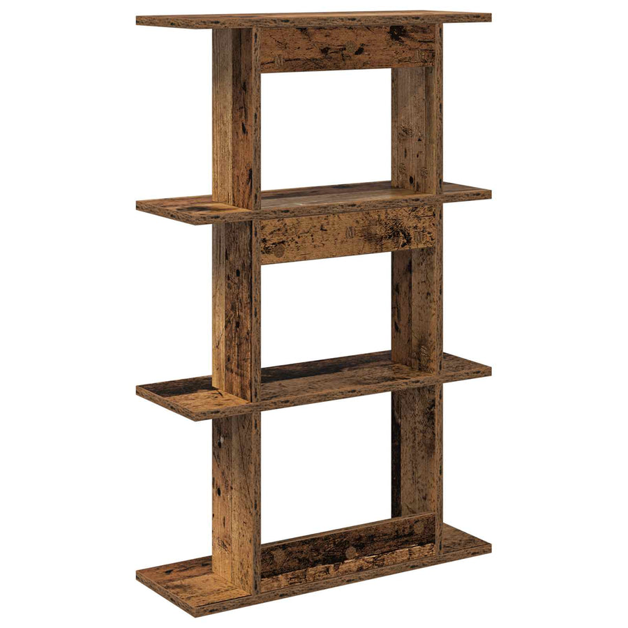 Wandplank Muurmontage Bruin 56 x 20 x 90 cm Bewerkt hout