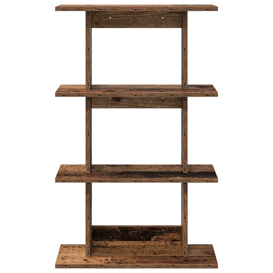 Wandplank Muurmontage Bruin 56 x 20 x 90 cm Bewerkt hout