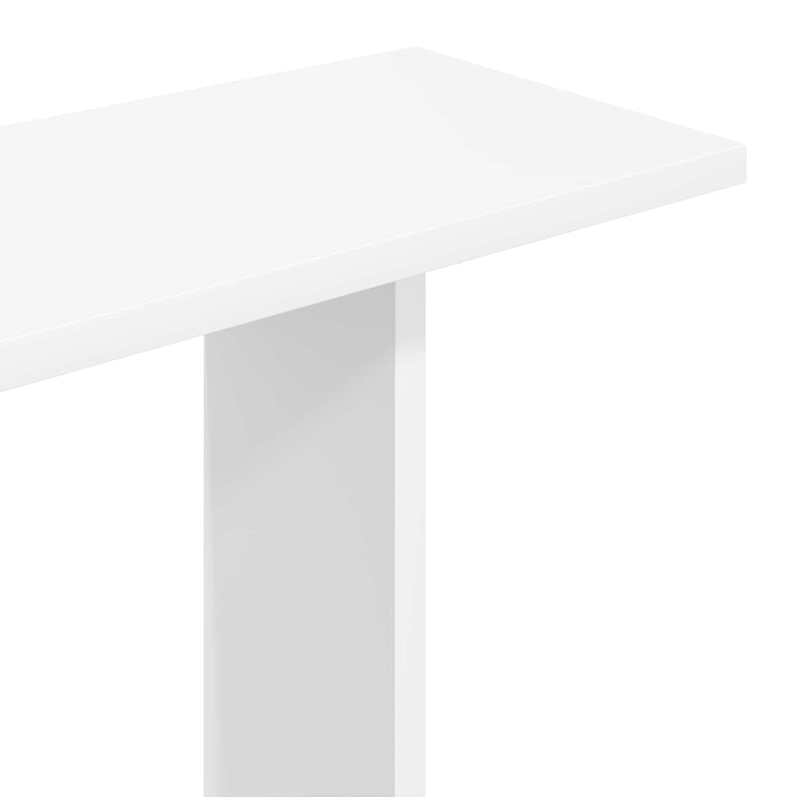 Wandplank Muurmontage Wit 80 x 20 x 75 cm Bewerkt hout
