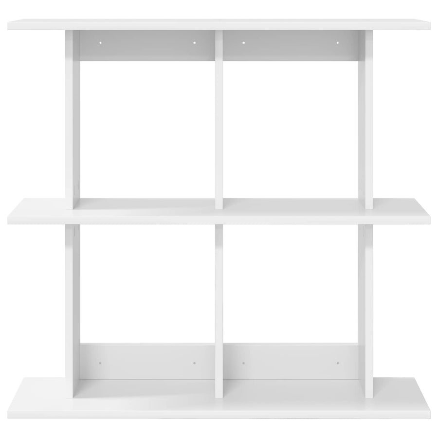 Wandplank Muurmontage Wit 80 x 20 x 75 cm Bewerkt hout